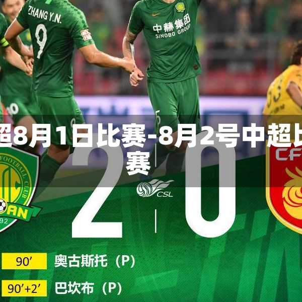 中超8月1日比赛-8月2号中超比赛