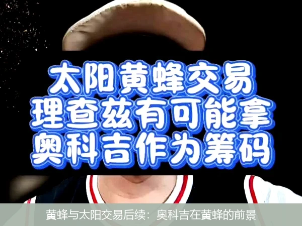 黄蜂与太阳交易后续：奥科吉在黄蜂的前景